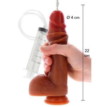 ToyJoy Spuitende Dildo Real Foreskin - 22 cm