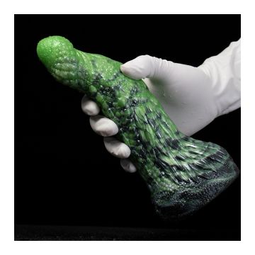 Monster Dildo Gode Puruk - Groen