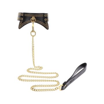 Halsband en riem met studs Taboom
