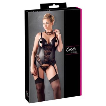 Zwarte Plussize Jarreteltop