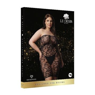 Mini Jurk met Strass Steentjes - Zwart