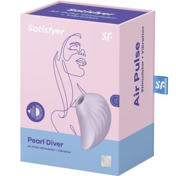Satisfyer Pearl Diver Luchtdruk Stimulator - Lila 