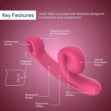 Snail Vibe Curve Vibrator - Roze