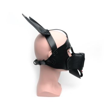 Masker Puppy Play Hood All Black - Zwart