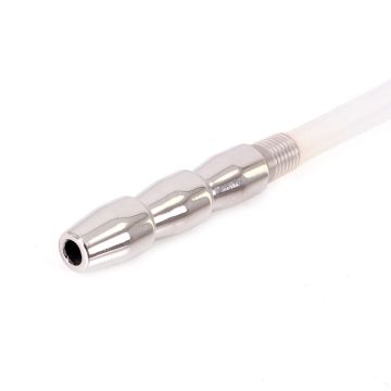 Kiotos Urethral Catheter met Geribbelde Plug L - 21 cm