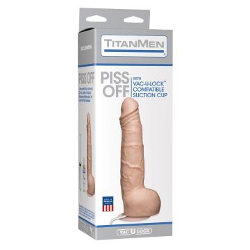 Spuitende Dildo Titanmen - Vanille