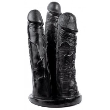 Grote 3-Dubbele Dildo - Zwart
