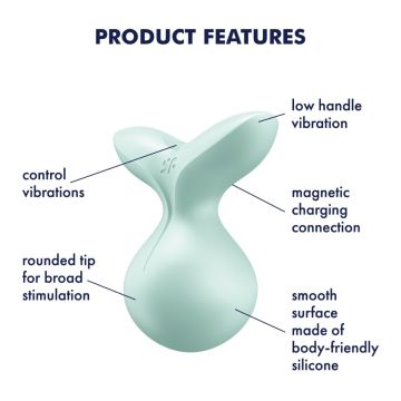 Satisfyer Viva La Vulva Oplegvibrator - Groen