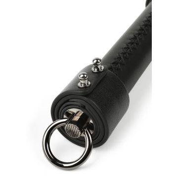Leren Knot Flogger Zwart - Hidden Desire