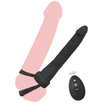 Vibrerende Dubbele Anale Penetrator - Zwart