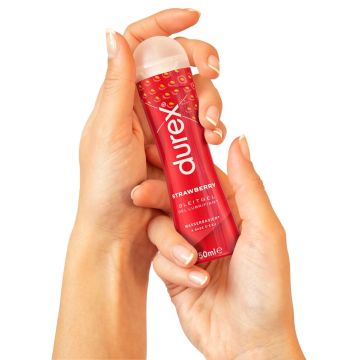 Durex Waterbasis Glijmiddel Aarbeien 50ml