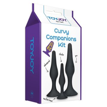 Anal Starters Kit Curvy Companions - Zwart