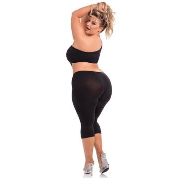 One Shoulder Cropped Catsuit - Zwart*