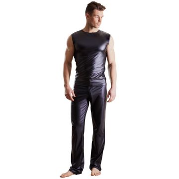 Kunstleren Heren Broek met Zakken