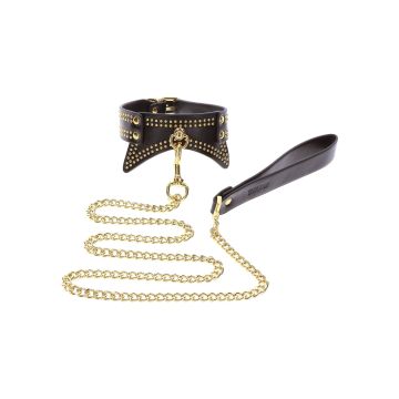 Halsband en riem met studs Taboom