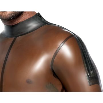 Latex Heren Jumpsuit - Zwart