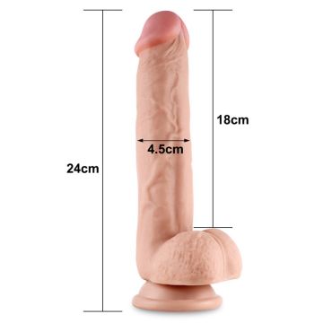 Realistische Dildo Sliding Skin 24.13 cm