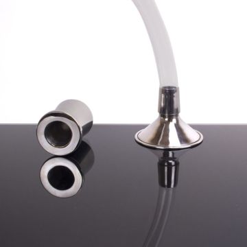 Anus Trechter met holle Buttplug L - Kiotos Steel
