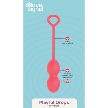 Love Balls Playful Drops - Rood
