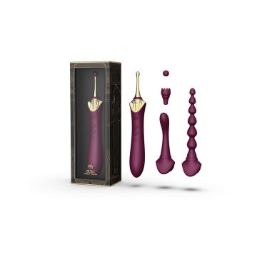 Bess 2 Verwarmende Clitoris Massager met 4 Opzetstukken - Paars