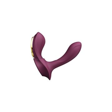 Aya Draagbare Vibrator met Afstandsbediening - Paars