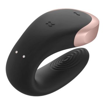 Satisfyer Double Love Luxury Partner Vibrator - Zwart