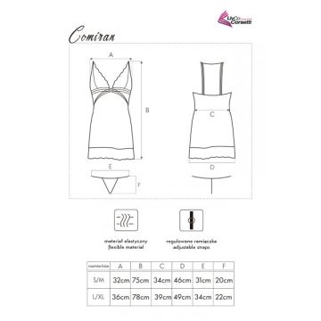 Comiran Chemise - Zwart
