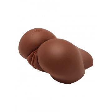 XXL Vibrerende Masturbator Big Ass Banger - Bruin