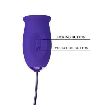 Vibrerend Eitje en Clitoris Stimulator Daisy Youth - Paars