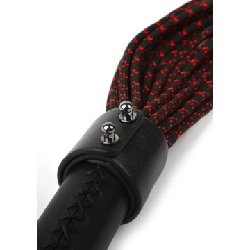 Leren Knot Flogger Zwart - Hidden Desire
