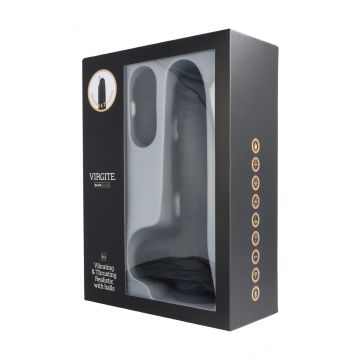 Stotende Vibrator met Afstandsbediening Zwart - 20 cm