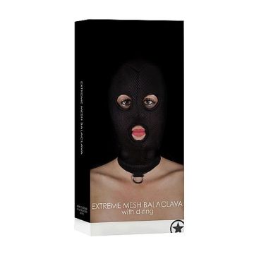 BDSM masker van netstof met D-ring