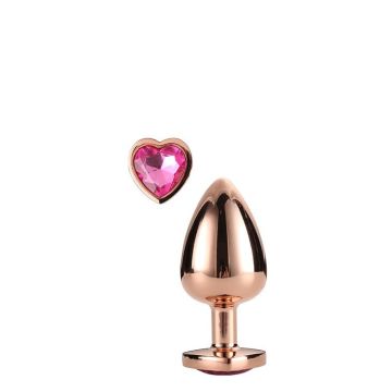 Gouden Buttplug met Roze Hart