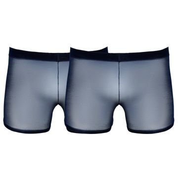 Svenjoyment Opwindende Transparante Korte Broek - Zwart