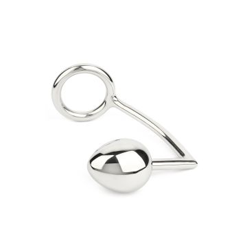 Mr. Steel  Cockring - 45mm -  with Anal Egg
