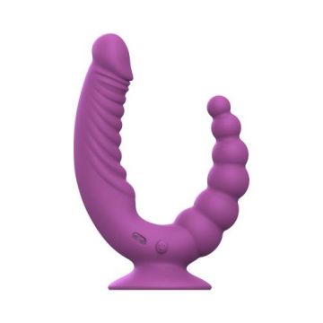 Teazers Dubbele Vibrator met Afstandsbediening - Paars