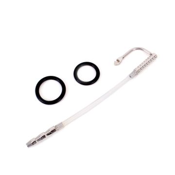Kiotos Urethral Catheter met Geribbelde Plug L - 21 cm