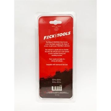 Siliconen Dilator Fucktools Dick Screws - Zwart