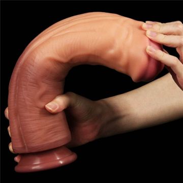 Realistische Dubbellaagse Dildo 12 Inch