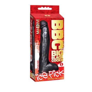 Falcon Big Black Cock Ice Pick Anaal Dildo 33cm