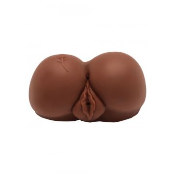 XXL Vibrerende Masturbator Big Ass Banger - Bruin