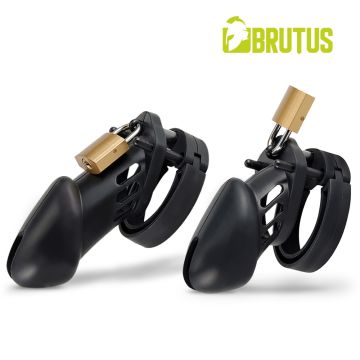 Peniskooi Brutus Denial Soft Silicone Play Cage Set - Zwart