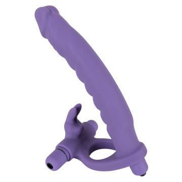 Anaal Vibrator met Cockring en Clitoris Stimulator