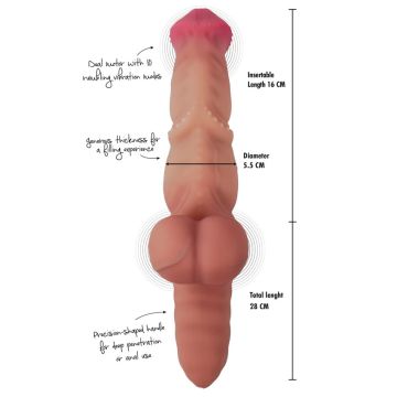 Hidden Desire Vibrerende Dildo - Mutant Rumbler