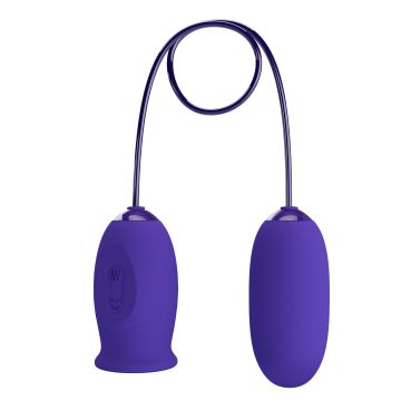 Vibrerend Eitje en Clitoris Stimulator Daisy Youth - Paars