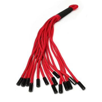 Knot Flogger Nylon - Rood