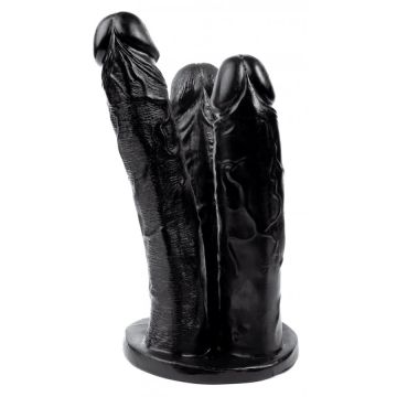 Grote 3-Dubbele Dildo - Zwart
