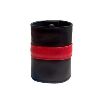 Leren Polsband met Portemonnee - Rood