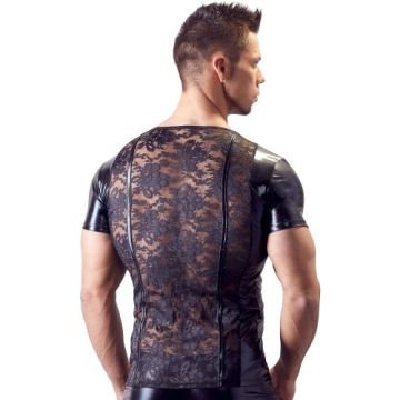 Kanten Shirt Met Wetlook Zijkanten