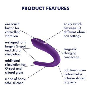 Partner Vibrator voor Koppels - Paars
